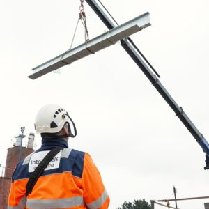 Intersteels beam on crane